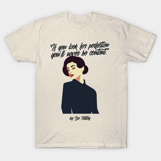 Anna Karenina Quotes T-Shirt by Anesidora